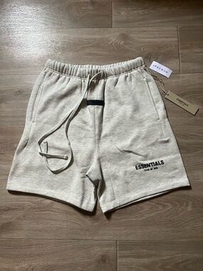 NEW Essentials Fear Of God Light Oat Shorts - Sizes XS,S,L,XL